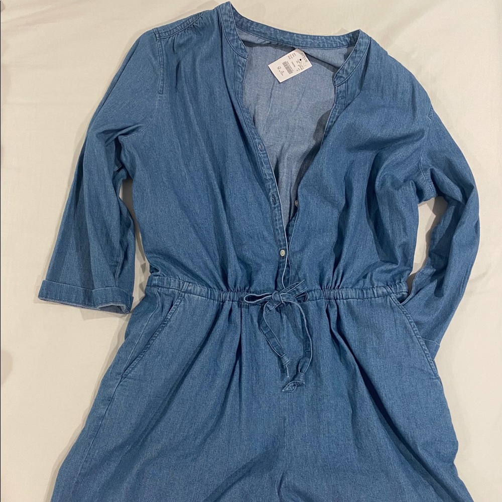 J. Crew Mercantile Denim Romper
